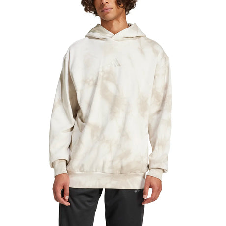 adidas Men's All SZN Fleece Washed Hoodie Mens Apparel Sweatshirts & Fleece