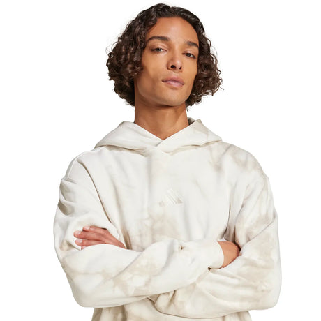 adidas Men's All SZN Fleece Washed Hoodie Mens Apparel Sweatshirts & Fleece