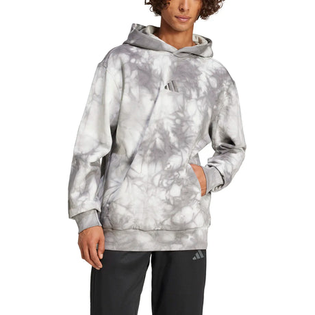 adidas Men's All SZN Fleece Washed Hoodie Mens Apparel Sweatshirts & Fleece