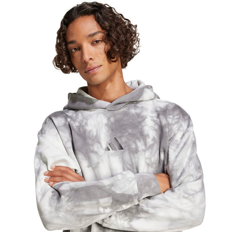 adidas Men's All SZN Fleece Washed Hoodie Mens Apparel Sweatshirts & Fleece