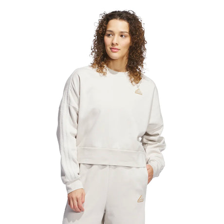 adidas Women's Coze 3-Stripes Crew Womens Apparel Sweatshirts & Fleece