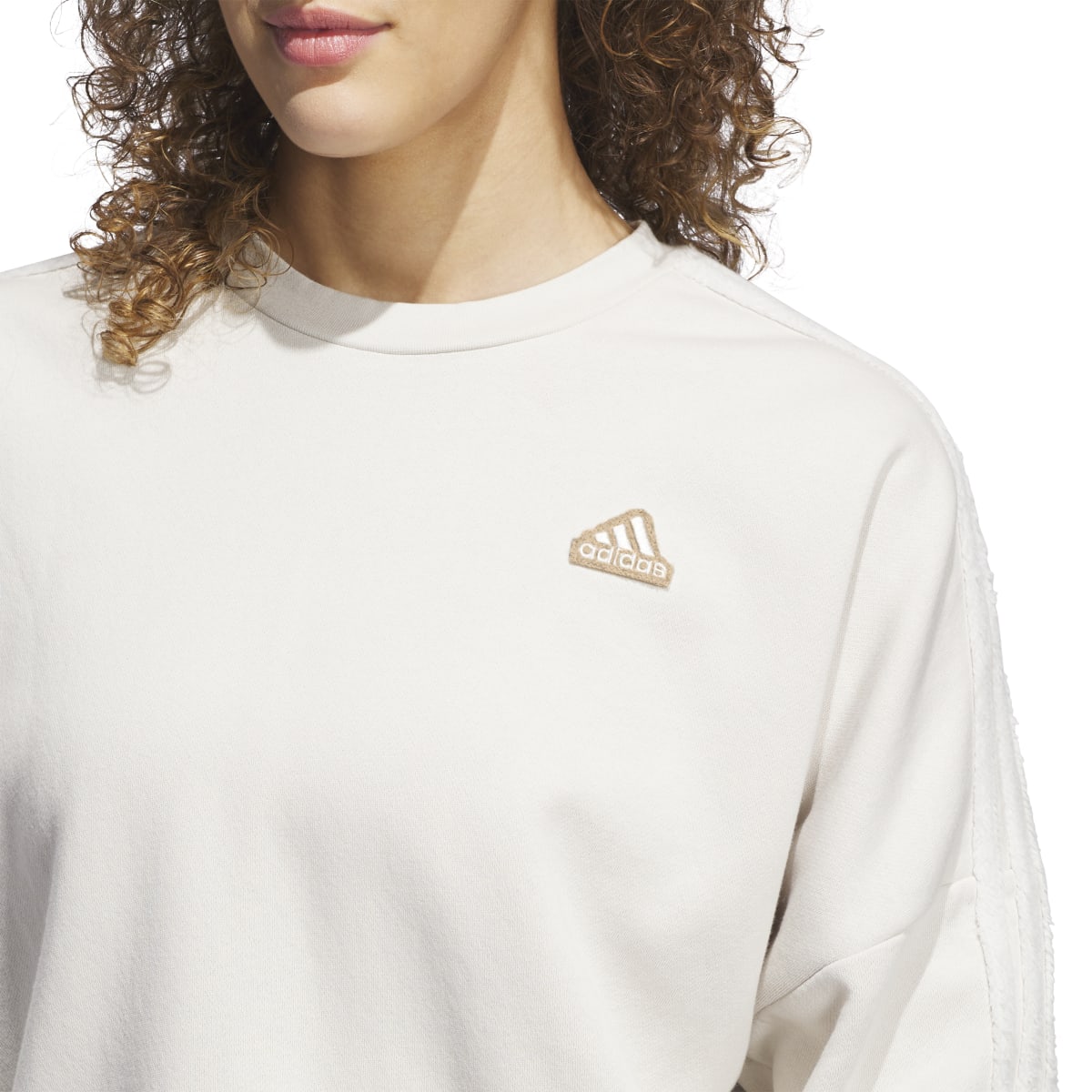adidas Women's Coze 3-Stripes Crew Womens Apparel Sweatshirts & Fleece