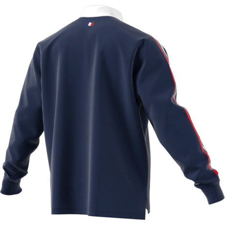 adidas Men's France Long Sleeve Culture Polo Mens Apparel Shirts & Tops