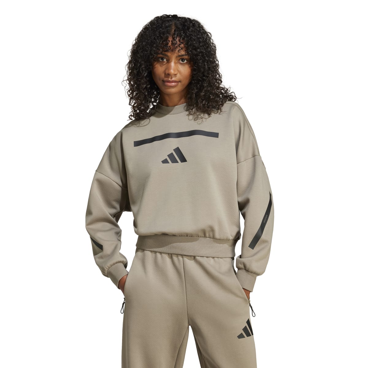 adidas Women's Z.N.E. Sweatshirt Womens Apparel Sweatshirts & Fleece