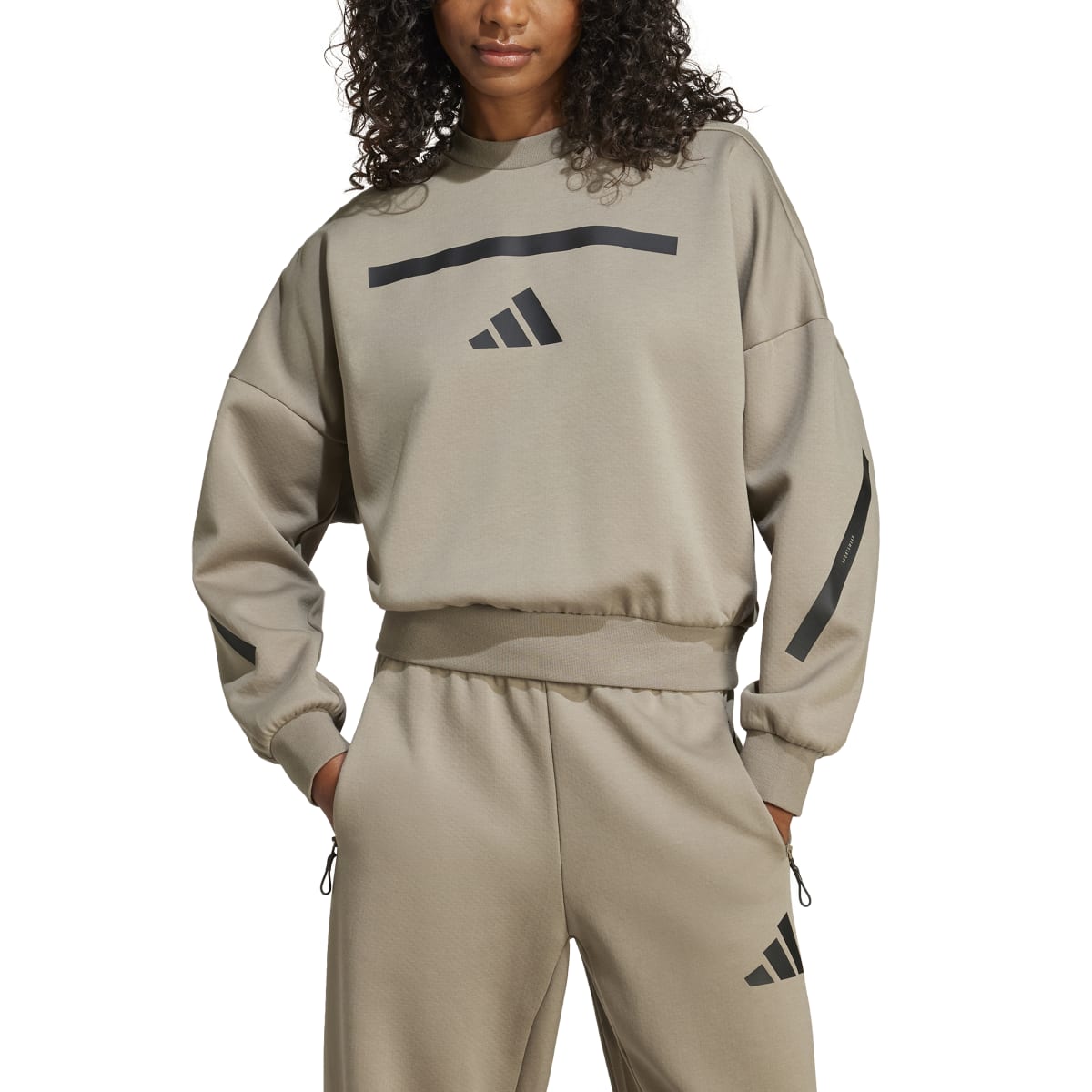 adidas Women's Z.N.E. Sweatshirt Womens Apparel Sweatshirts & Fleece