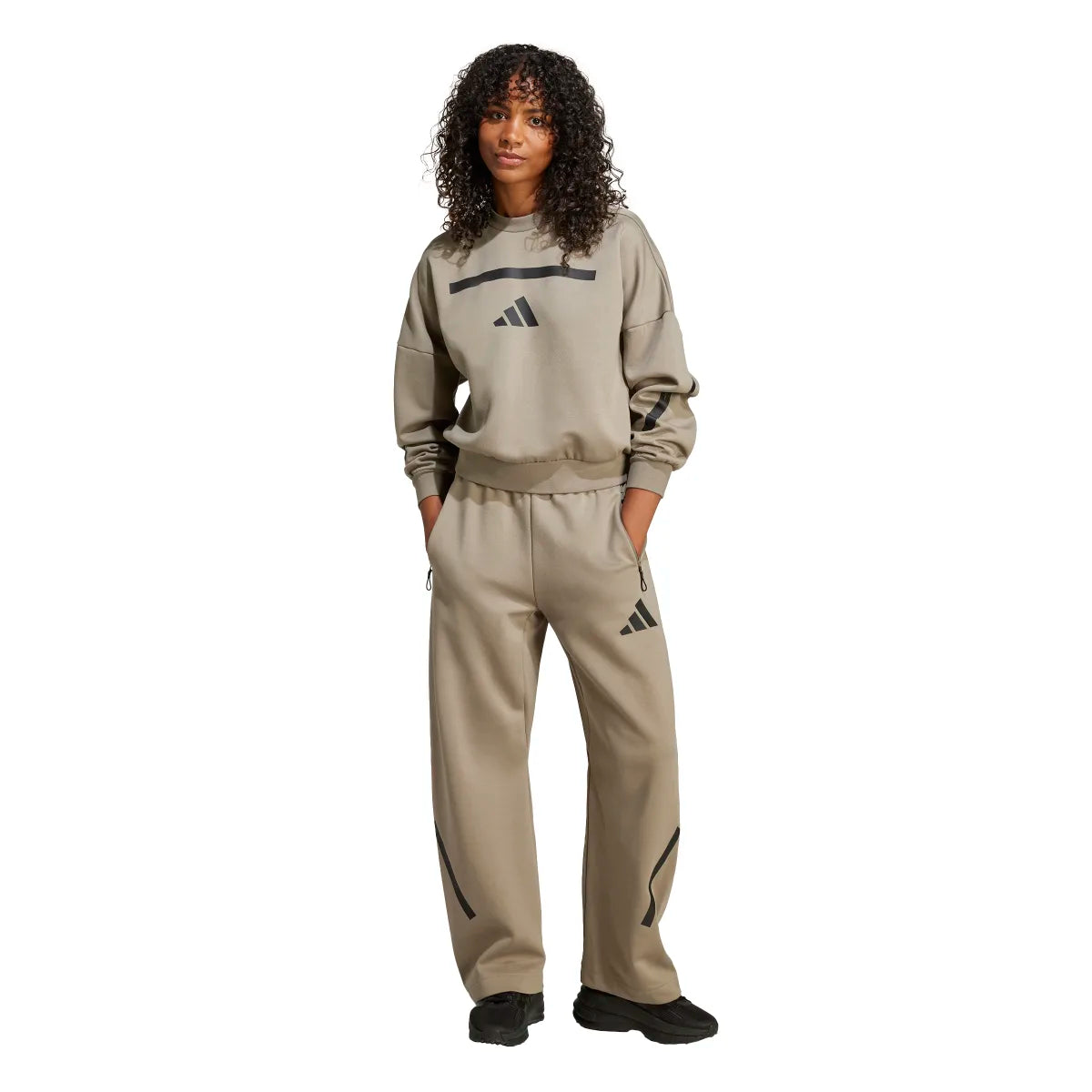 adidas Women's Z.N.E. Sweatshirt Womens Apparel Sweatshirts & Fleece