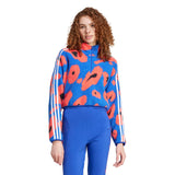 adidas Women's Essentials 3-Stripes Cropped 1/4 Zip Womens Apparel Sweatshirts & Fleece