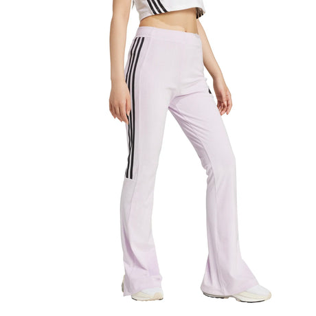 adidas Women's Tiro 3-Stripes Velour Flared Leggings Womens Apparel Pants & Sweatpants