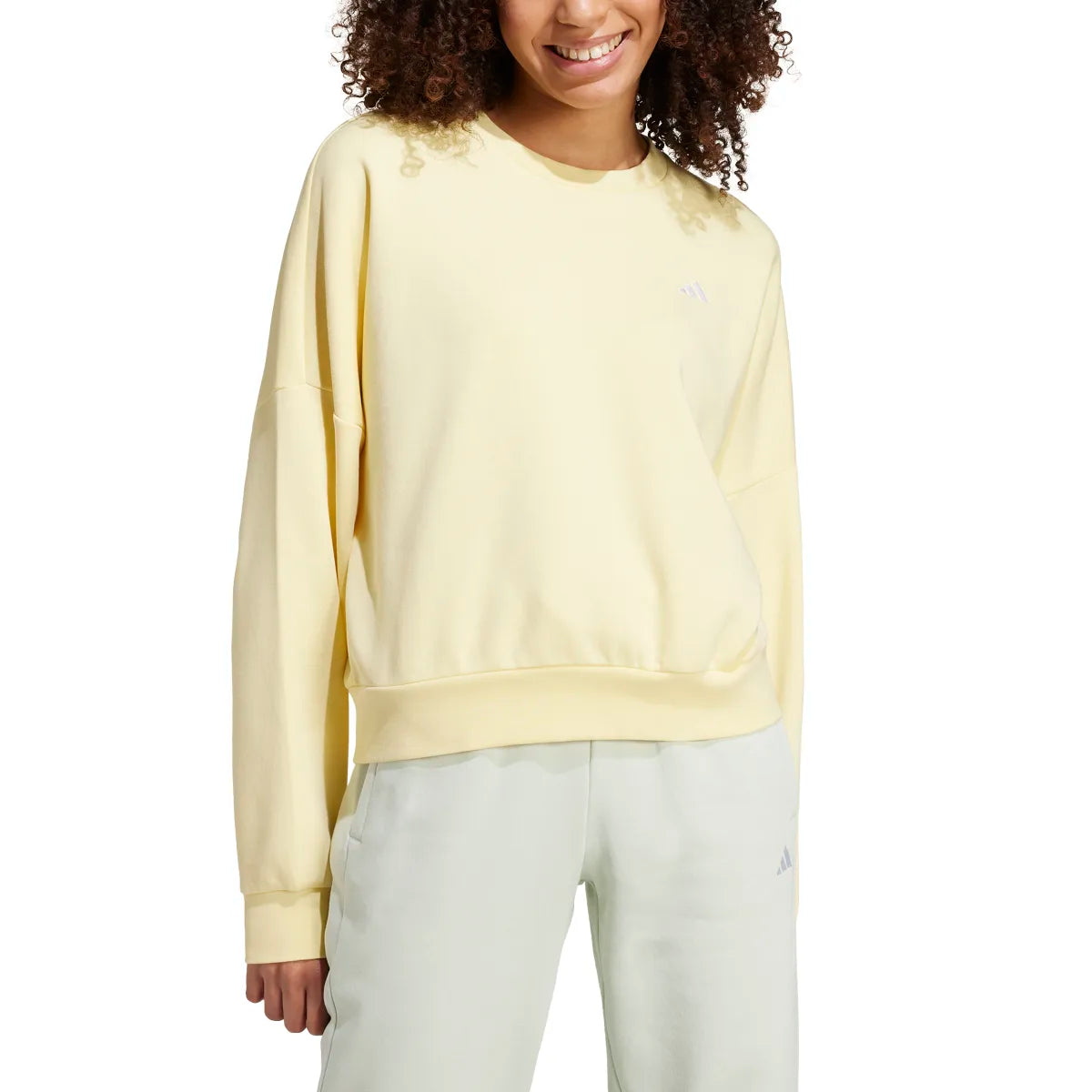 adidas Women's Essentials Feel Cozy Sweatshirt Womens Apparel Sweatshirts & Fleece