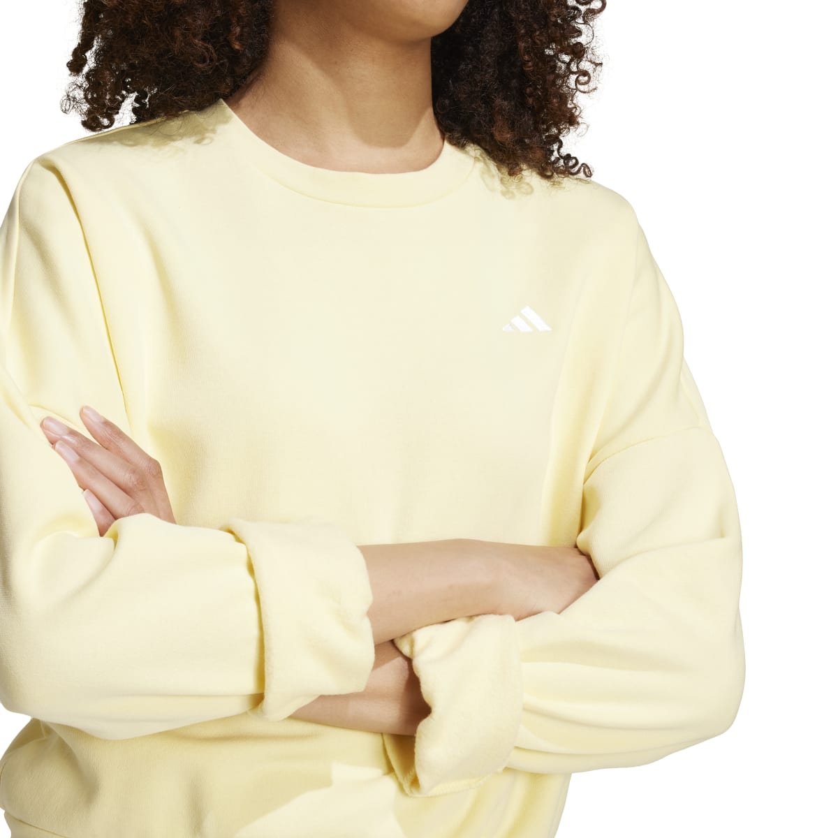 adidas Women's Essentials Feel Cozy Sweatshirt Womens Apparel Sweatshirts & Fleece