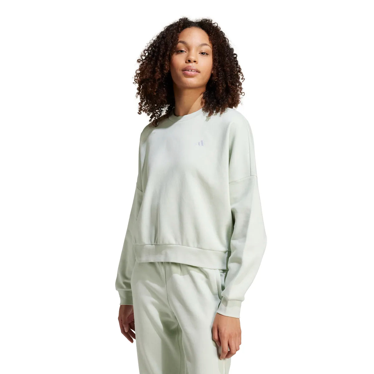 adidas Women's Essentials Feel Cozy Sweatshirt Womens Apparel Sweatshirts & Fleece