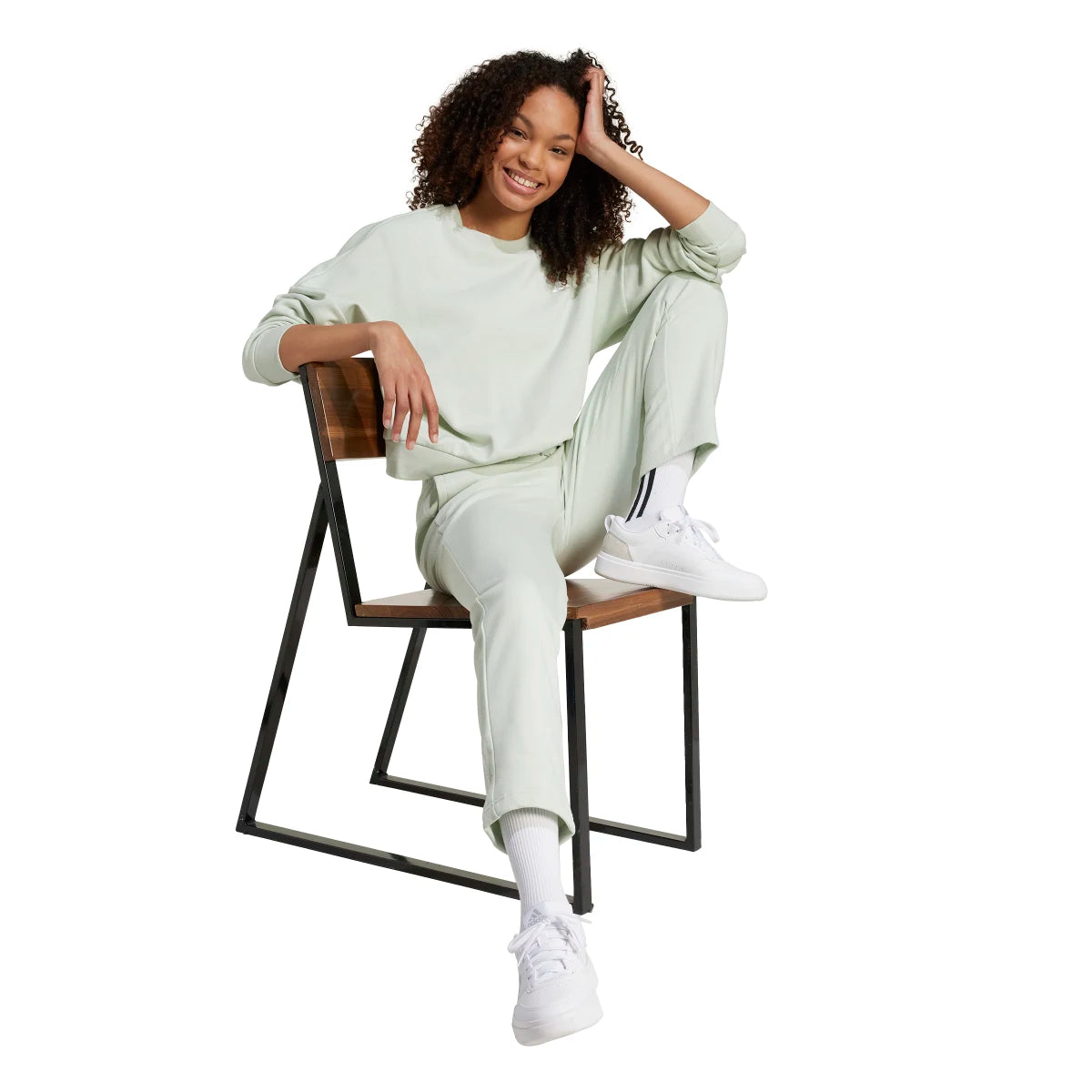 adidas Women's Essentials Feel Cozy Sweatshirt Womens Apparel Sweatshirts & Fleece