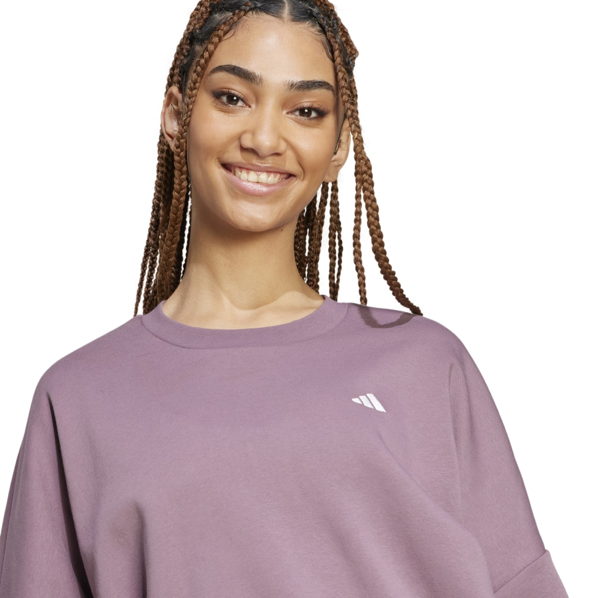 adidas Women's Essentials Feel Cozy Sweatshirt Womens Apparel Sweatshirts & Fleece