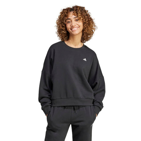 adidas Women's Essentials Feel Cozy Sweatshirt Womens Apparel Sweatshirts & Fleece