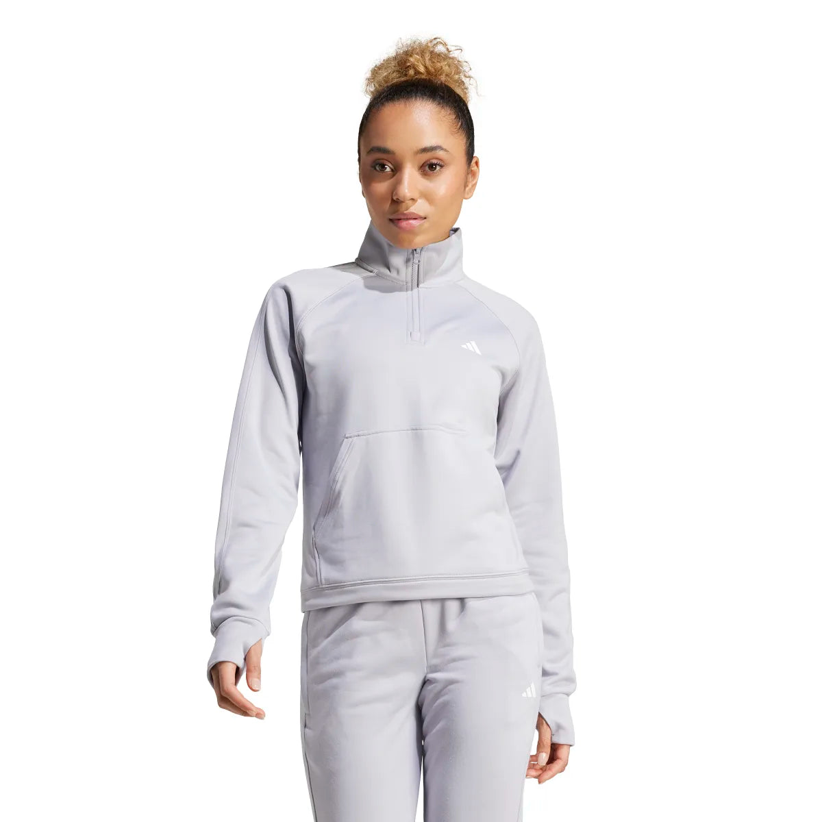 adidas Women's Game & Go 1/4 Zip Fleece Womens Apparel Sweatshirts & Fleece