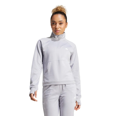 adidas Women's Game & Go 1/4 Zip Fleece Womens Apparel Sweatshirts & Fleece