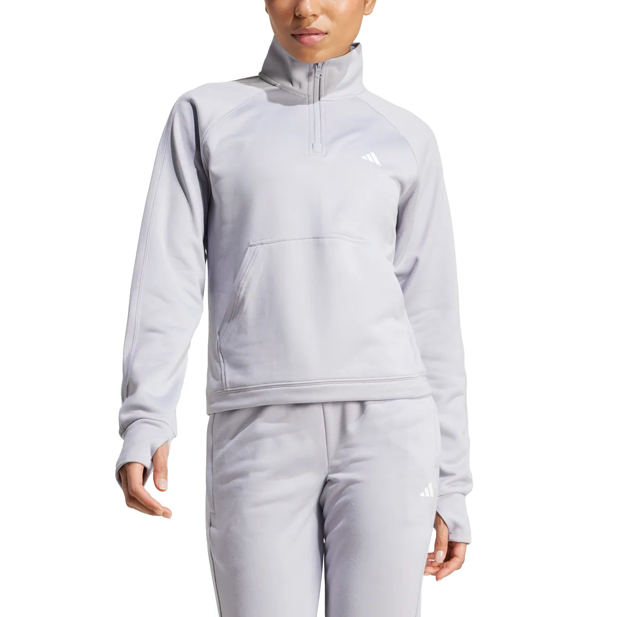 adidas Women's Game & Go 1/4 Zip Fleece Womens Apparel Sweatshirts & Fleece