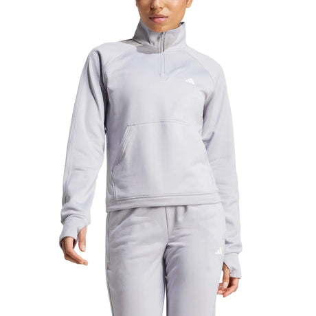 adidas Women's Game & Go 1/4 Zip Fleece Womens Apparel Sweatshirts & Fleece