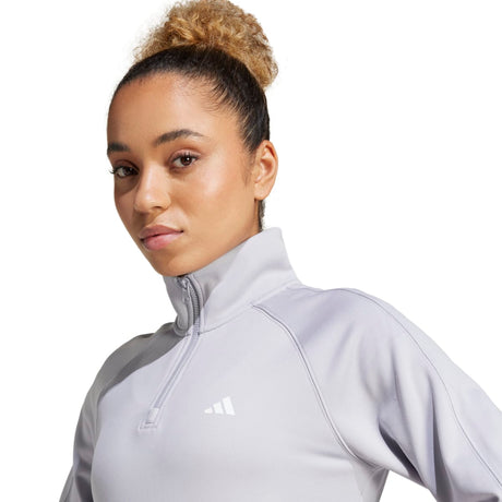 adidas Women's Game & Go 1/4 Zip Fleece Womens Apparel Sweatshirts & Fleece