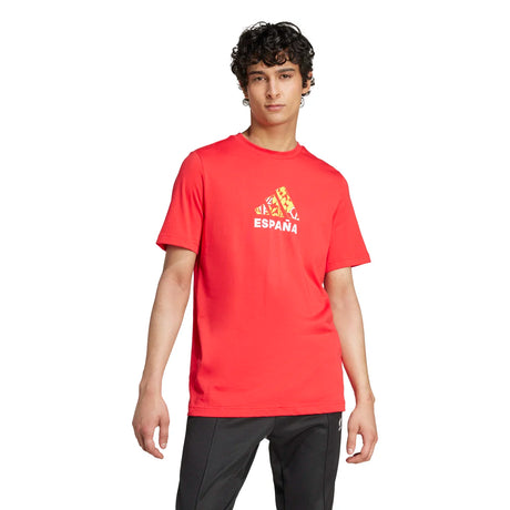 adidas Men's Spain Football Fan Graphic T-Shirt Soccer Uniforms & Apparel All