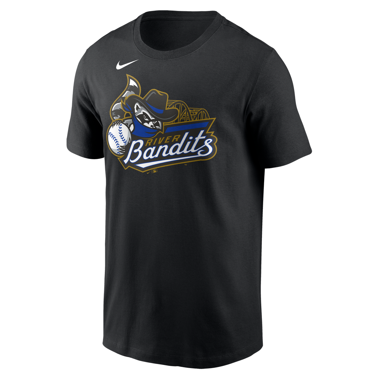 Nike Quad Cities River Bandits Adult Institiutional Short Sleeve Cotton Tee