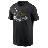 Nike Quad Cities River Bandits Adult Institiutional Short Sleeve Cotton Tee