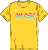 Nike San Diego Padres Youth Institutional Short Sleeve Crew Neck Tee Fan Gear MLB San Diego Padres