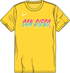Nike San Diego Padres Youth Institutional Short Sleeve Crew Neck Tee