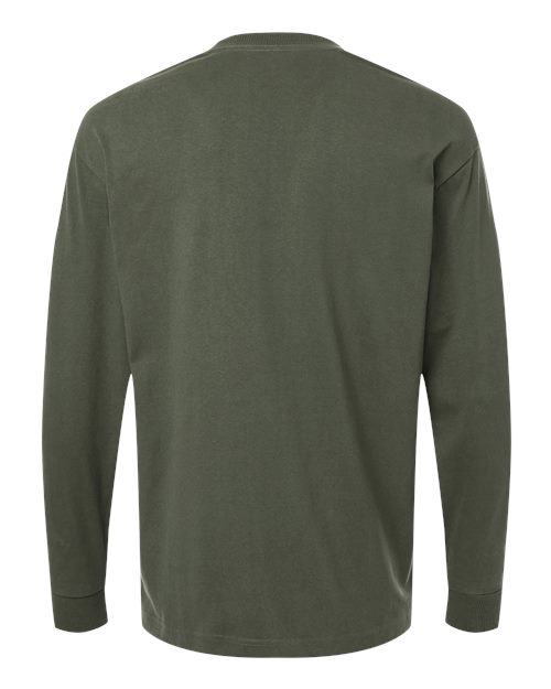 American Apparel Men's Super Heavyweight Long Sleeve Pocket Tee Mens Apparel Shirts & Tops