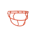 F7 EGOP VI NB Premium Carbon Steel Facemask Football Facemasks Adult