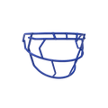 F7 EGOP VI NB Premium Carbon Steel Facemask Football Facemasks Adult