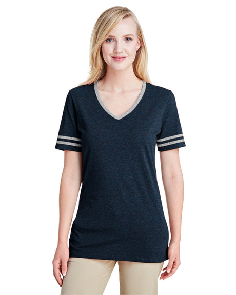 JERZEES Women's Varsity Triblend V-Neck T-Shirt Womens Apparel Shirts & Tops