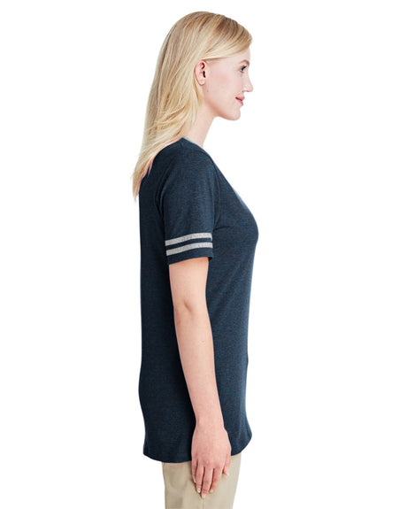 JERZEES Women's Varsity Triblend V-Neck T-Shirt Womens Apparel Shirts & Tops