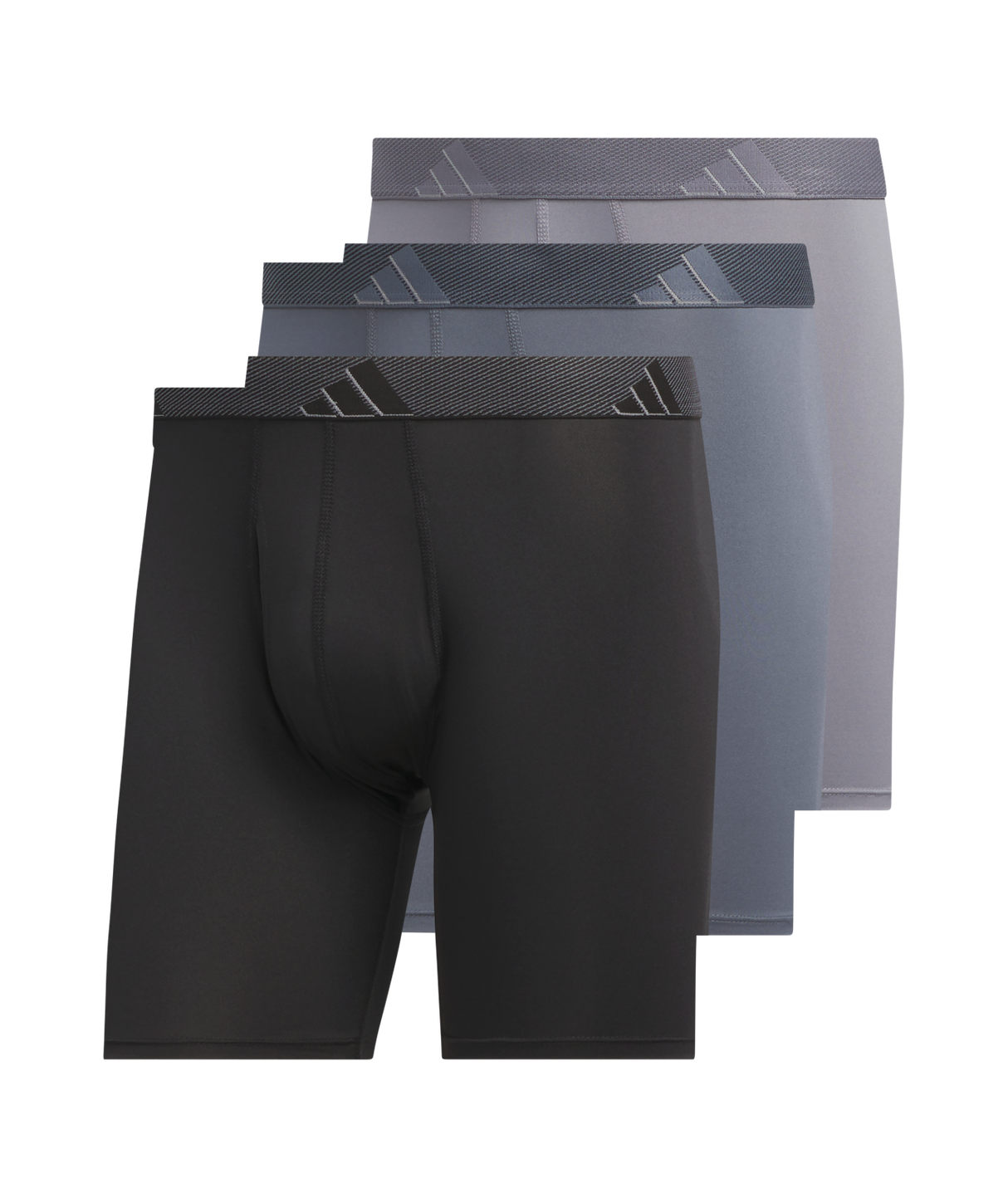 adidas Men's Microfiber 3-Pack Boxer Brief Mens Apparel Underwear