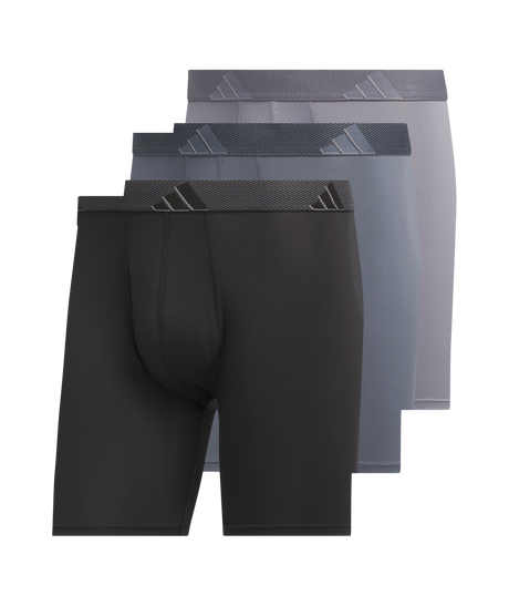 adidas Men's Microfiber 3-Pack Boxer Brief Mens Apparel Underwear