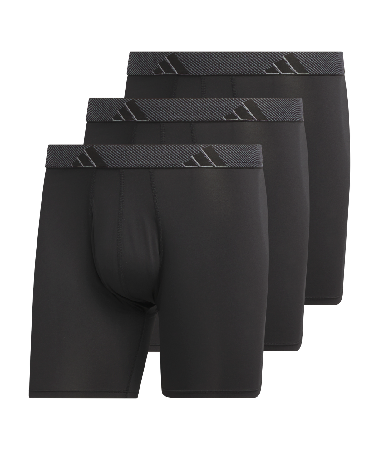 adidas Men's Microfiber 3-Pack Boxer Brief Mens Apparel Underwear