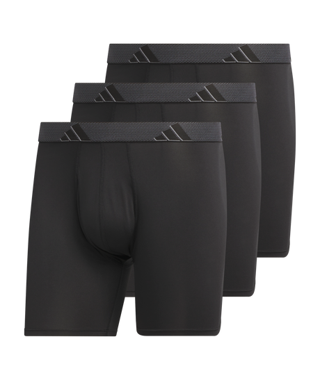 adidas Men's Microfiber 3-Pack Boxer Brief Mens Apparel Underwear