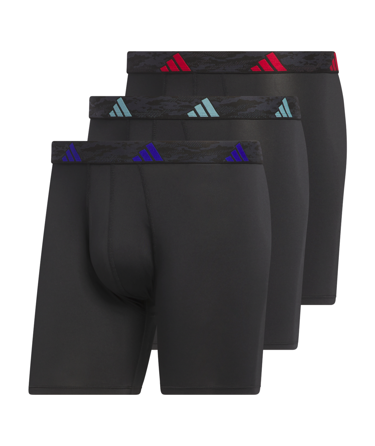 adidas Men's Microfiber 3-Pack Boxer Brief Mens Apparel Underwear