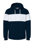 J. America Men's Varsity Fleece Colorblocked Hooded Sweatshirt Mens Apparel Sweatshirts & Fleece