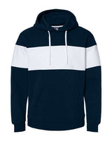 J. America Men's Varsity Fleece Colorblocked Hooded Sweatshirt Mens Apparel Sweatshirts & Fleece