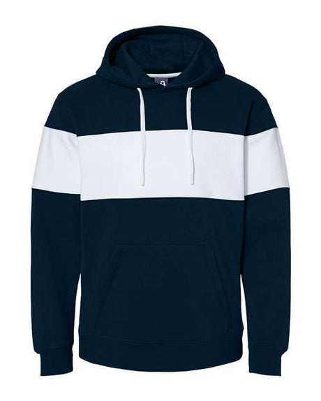 J. America Men's Varsity Fleece Colorblocked Hooded Sweatshirt Mens Apparel Sweatshirts & Fleece