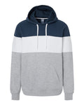 J. America Men's Varsity Fleece Colorblocked Hooded Sweatshirt Mens Apparel Sweatshirts & Fleece