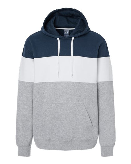 J. America Men's Varsity Fleece Colorblocked Hooded Sweatshirt Mens Apparel Sweatshirts & Fleece