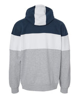 J. America Men's Varsity Fleece Colorblocked Hooded Sweatshirt Mens Apparel Sweatshirts & Fleece