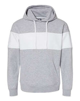 J. America Men's Varsity Fleece Colorblocked Hooded Sweatshirt Mens Apparel Sweatshirts & Fleece