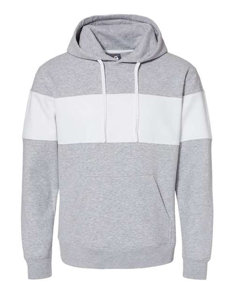 J. America Men's Varsity Fleece Colorblocked Hooded Sweatshirt Mens Apparel Sweatshirts & Fleece