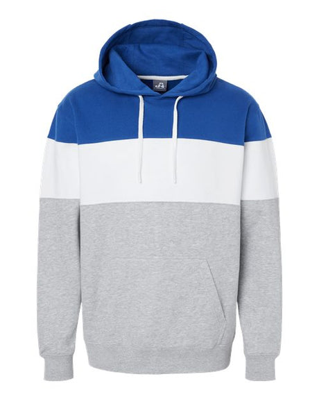 J. America Men's Varsity Fleece Colorblocked Hooded Sweatshirt Mens Apparel Sweatshirts & Fleece