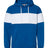 J. America Men's Varsity Fleece Colorblocked Hooded Sweatshirt Mens Apparel Sweatshirts & Fleece