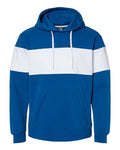 J. America Men's Varsity Fleece Colorblocked Hooded Sweatshirt Mens Apparel Sweatshirts & Fleece
