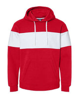 J. America Men's Varsity Fleece Colorblocked Hooded Sweatshirt Mens Apparel Sweatshirts & Fleece